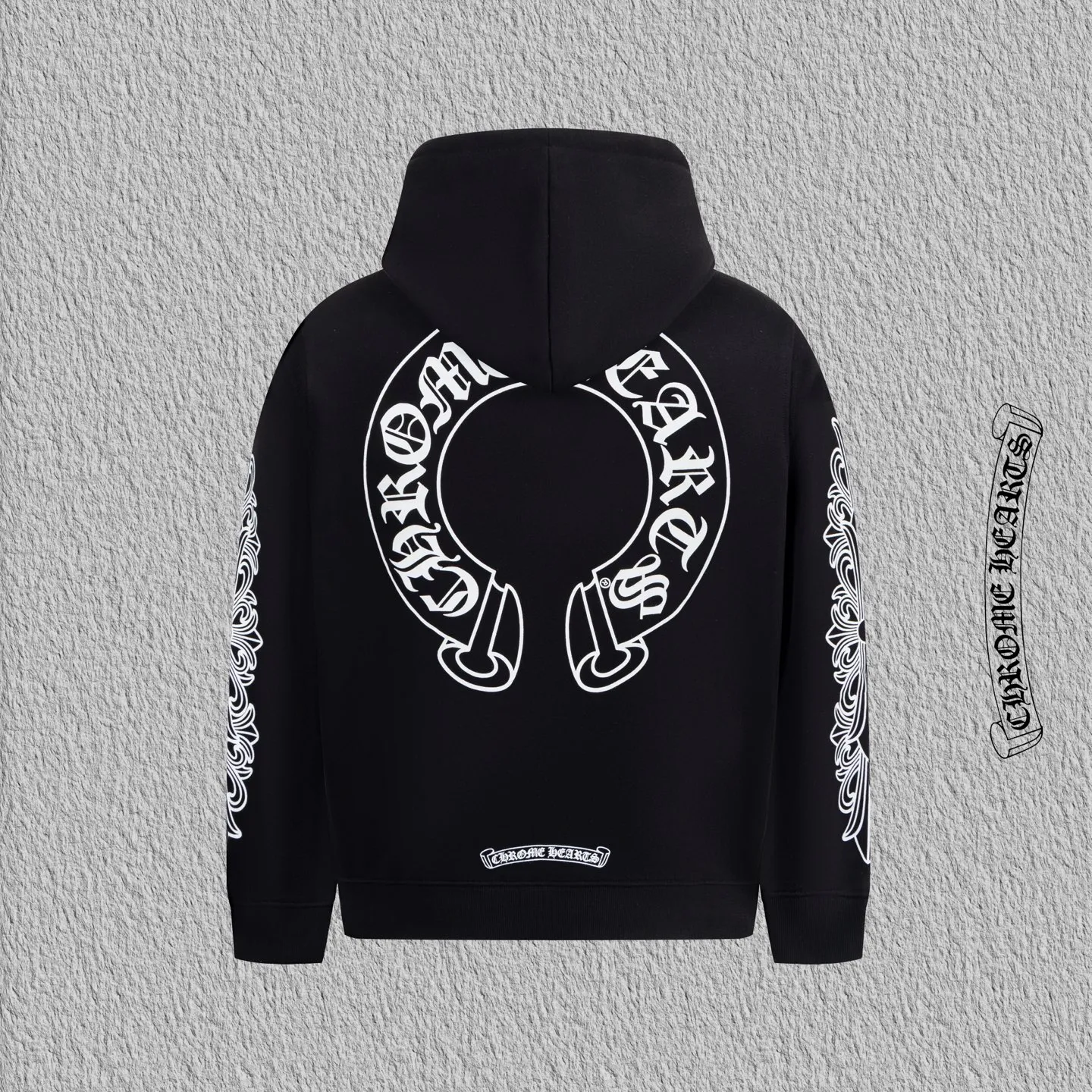 🅿️370 Style No. B47 Crow Heart Horseshoe Unicorn Arm Printed Drawstring Jacket The same classic jacket style at the counter Fabric: 420g double-strand double yarn pure cotton terry Technology: imported machine white ink direct-jet printing technology Accessories: complete three standards zp same style ➕moisture-proof paper Version: os loose version Same style for men and women Can wear up to 200 pounds Factory-made workmanship, all double-needle and double-thread hemming, smooth grade at the interface, 480g high gram weight, same dyeing thread in the same vat, to avoid color misalignment at the collar and hem, every detail is perfectly restored, the effect is directly full size: s m l xl colour: black, manual measurement error of 2cm-3cm is normal.